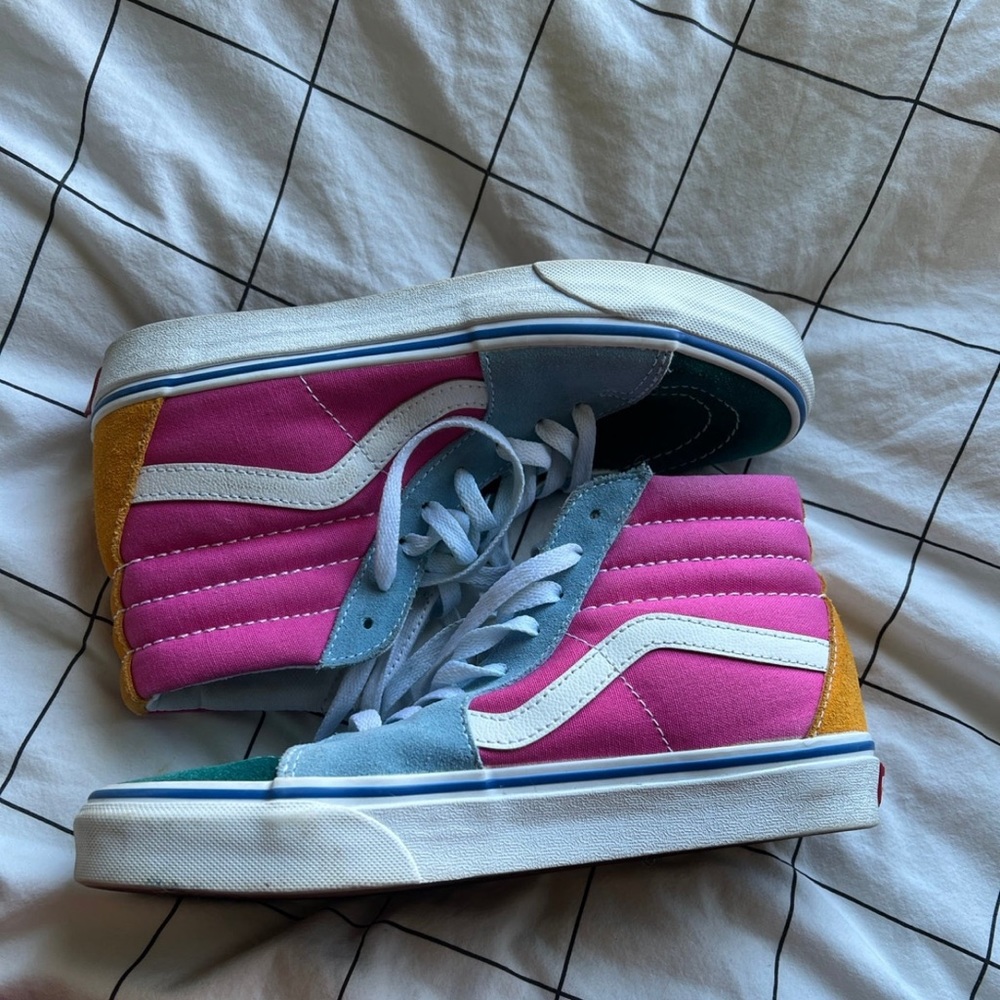 Colorful vans. Barley worn!